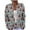 A Blue, variant on Christmas Sweaters for Women Plus Size Long Sleeve Casual Print Open Front Button Down Knit Jacket Coat