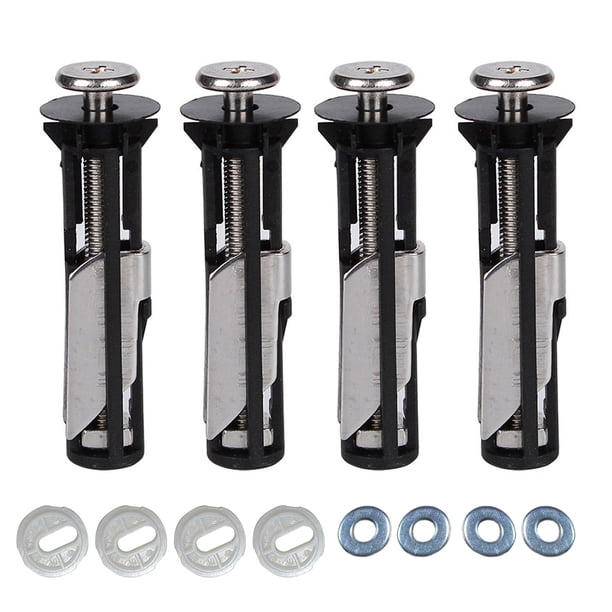Tornillos de fijación para asiento de inodoro, fácil instalación, kit universal de pernos para asiento de inodoro, kit de tornillos para asiento de inodoro