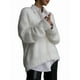 thumbnail image 1 of Cárdigan de Mujer, Suéter de Larga, Cárdigan con Botones y Cuello en V, Prenda de Punto de Moda. Crema L, 1 of 8