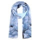 thumbnail image 1 of BUFANDA FLORAL DE GASA PARA MUJERES INSPIRE CHIC, LIGERA Y SUAVE, CHAL LARGO PARA LA CABEZA, BUFANDAS PARA TODAS LAS TEMPORADAS 59.1x18.9" Azul, 1 of 6