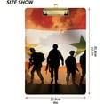 thumbnail image 3 of FMSHPON Syrian Flag Clipboard Hardboard Wood Nursing Clip Board and Pull for Standard A4 Letter 13x9 inches, 3 of 5