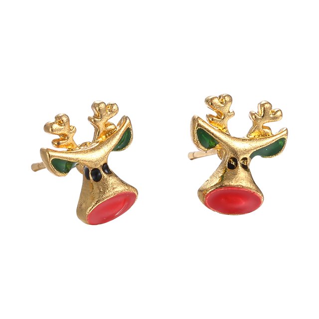 Pendientes de Navidad de dibujos animados de moda para mujer Pendientes de campana de Santa Wmkox8yi sjalhkljlk4527