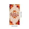 thumbnail image 3 of Tyidzon Happy Thanksgiving Door Cover Banner, 35 x 71 inch Maple Leaves and Pumpkin Fall Door Cover for Farmhouse Harvest Thanksgiving Decorations, 3 of 6