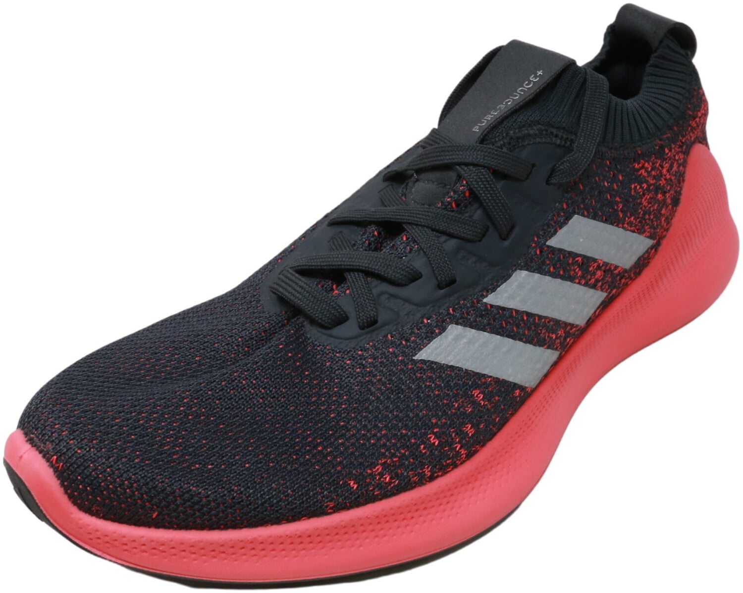 Adidas Women's Purebounce + Black / Silver Metallic Scarlet Mid-Top Mesh Running - 11M | Walmart 