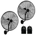 thumbnail image 3 of Costway 20 Inch Wall Mount Fan with 3-Speed Options 85° Oscillation 30° Tilt 6 FT Cord, 3 of 10