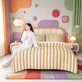 thumbnail image 5 of Erosebridal Modern Lines 7pcs Queen Bedding,Linear Geometric Print Bedding Comforter Set Queen,Polkadot Reversible, 5 of 7