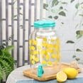 thumbnail image 2 of Mainstays Lemon Acrylic Beverage Dispenser, 4.54 L, 1 Pack, Blue, 2 of 8