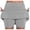A-Grey37, variant on XIAONU Green Print Mini Skort for Women Shamrock Pattern High Waist Wrap Skort St Patricks Day Casual Party Skort