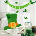 thumbnail image 6 of Hvmvliv St. Patrick's Day Hat Shape Decorative Pillow, 15.7x13 Inch Green Cushion for Sofa, Bedroom & Irish Festival Home Decor Green, 6 of 9