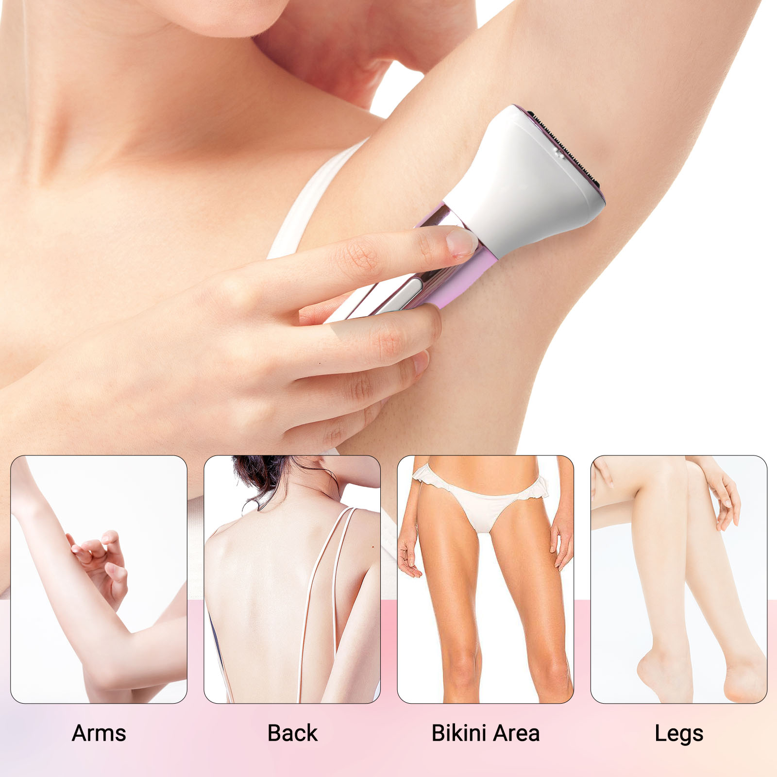Breynko 5-in-1 Rechargeable Electric Shaver for Women photo 8
