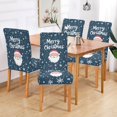 thumbnail image 2 of Yayeee 4 Pack Dining Chair Covers Stretch Parson Chairs Slipcovers Seat Protector, Christmas Santa, 2 of 6