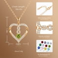 thumbnail image 2 of CDE 18k Gold Plated Infinity Heart Pendant Necklaces for Women Forever Love Necklaces Anniversary Valentine's Day Best Gift Ideas for Women Fine Packing Gift Box, 2 of 7