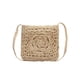 thumbnail image 1 of Bolso Paja Btafrte con Flores para Mujer Hombro Diario Verano Beige Gran Capacidad, 1 of 9