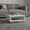 White, variant on Compact Rectangular Coffee Table 10.60 inches High with Open Shelf for Easy Book Storage