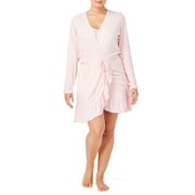 Jessica Simpson Women's Cami, Ruffled Short and Robe, 3pc Set