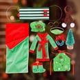 thumbnail image 5 of 12 Piece Ultimate Christmas Doll Clothes Set Santa Costume Pajamas Sleeping Bag Scarf Complete Holiday Outfit, 5 of 6