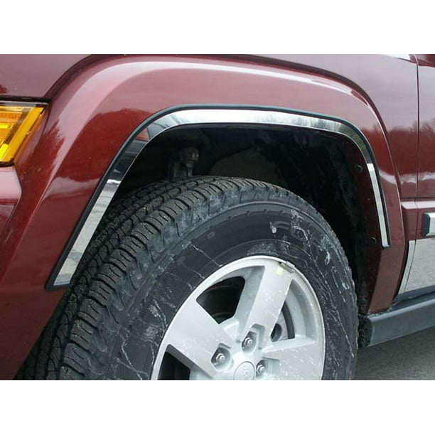 Stainless Steel Wheel Well Trim 6Pc Fits 20062010 Jeep Commander
