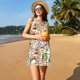 thumbnail image 3 of Easygdp Owl Back To School para Vestido Transpirable de Mujer, Vestido Suelto de Manga Corta con Pliegues y Bolsillos para el Verano, 3 of 7