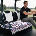 thumbnail image 4 of Yuyamidu Butterfly Golf Cart Seat Covers with Pockets 250 Years USA Flag Golf Cart Seat Towel Blanket foior Club Car Seats Covers Golf Cart Accessories Decor, 4 of 7