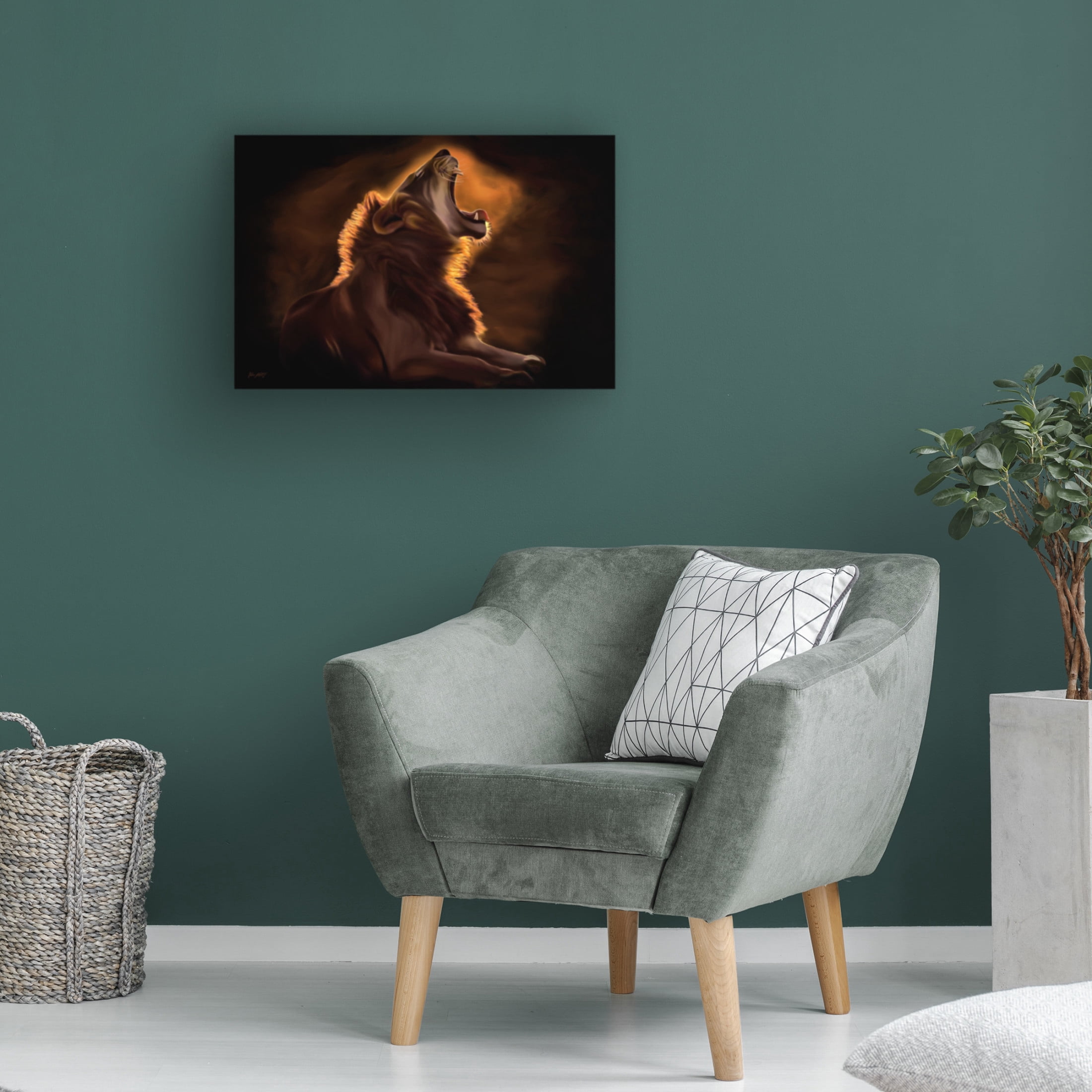 Trademark Fine Art Lord Amihere Leo Rougeoyant Canvas Wall Art