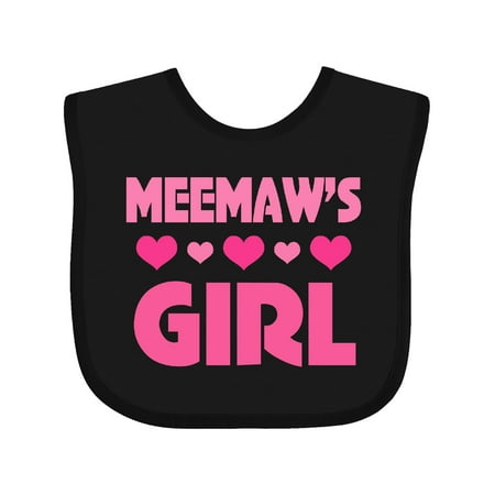 

Inktastic Meemaw Girl Granddaughter Gift Baby Girl Bib