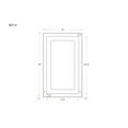 thumbnail image 4 of Snow White Inset Shaker Trash Can Pull Out Base Cabinet 18", 4 of 8