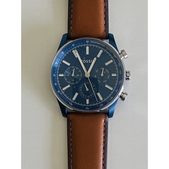 Sullivan Multifunction Brown Leather Fossil Watch