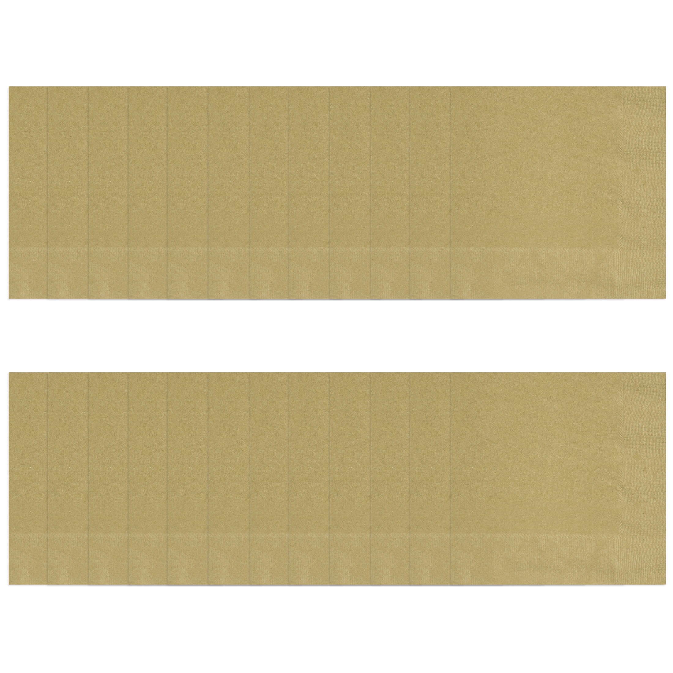 24CT 6.5IN x 6.5IN Gold Disposable Paper Napkins by Way To Celebrate