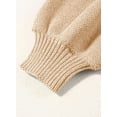 thumbnail image 3 of Women's Casual Long Sleeve Sweaters Loose Crewneck Knit Solid Pullover Sweater Jumper Tops, 3 of 4