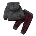 thumbnail image 3 of Kids Baby Boy Girl Hooded Top Pullover Sweatshirt Sweat Pants Leggings Christmas Fleece Outfit Clothes, 3 of 9