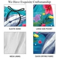 thumbnail image 4 of luoweisi Men's Beach Shorts Quick Dry Swim Trunks with Mesh Lining Dolphin 2XL, 4 of 5