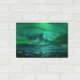 thumbnail image 3 of Luxe Metal Art 'Aurora Borealis Over Ocean' by Luxe Portfolio, Metal Wall Art, 16"x12", 3 of 9