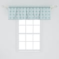 thumbnail image 2 of Ambesonne Ethnic Window Valance, Leafy Motifs in Soft Tones, 54" X 18", Pale Grey Sea Green, 2 of 3