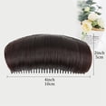 thumbnail image 3 of Synthetic Comb Clip Hair Bun Invisible Fluffy Hair Pad, Bump Up Styling Insert Tool, 3 of 6