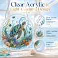 thumbnail image 4 of Ocean Theme Pearl Art DIY Kit Sea Turtle Animal Diamond Art (Style 4, 12in) | Sea Turtle Pearl Diamond Suncatcher Kit Sparkling Coastal Wall Decor for Windows, Trees, Walls And Holiday Gifts, 4 of 7