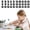 Pencil Topper Black, variant on Number Silicone Pencil Toppers, Cute Colorful Digit Pencil Caps, Portable Identifying Pencil Markers, Soft Silicone Pencil End Covers For Organizing And Identifying Pencils Easily In Daily Use