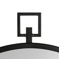 thumbnail image 4 of Kate and Laurel Tabb Round Framed Mirror, Black 24x28, 4 of 9