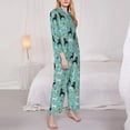thumbnail image 3 of Pofeuu Cute Dog Print Womens Pajamas Set Long Sleeve Sleepwear Button Down Nightwear Soft Pj Lounge Sets Button Down Pajamas Women-Small, 3 of 7