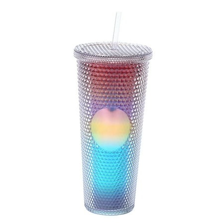 

Starry Night Tumblers with Lid Straw 24oz Reusable Water Bottle Cup Travel Tumbler in Vivid Colors for Iced Coffee Tea