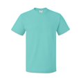 thumbnail image 2 of COUVER Durable High Density Cotton Heavyweight T Shirt Scuba Blue 3X-Large (Mens), 2 of 5