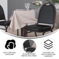 thumbnail image 4 of BizChair Commercial Grade 500 LB. Capacity Dome Back Stacking Banquet Chair in Black Vinyl with Silver Vein Metal Frame, 4 of 11