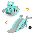 thumbnail image 1 of Costway 4-in-1 Rocking Horse & Slide Set Toddler Slide Playset w/Basketball Hoop, 1 of 10
