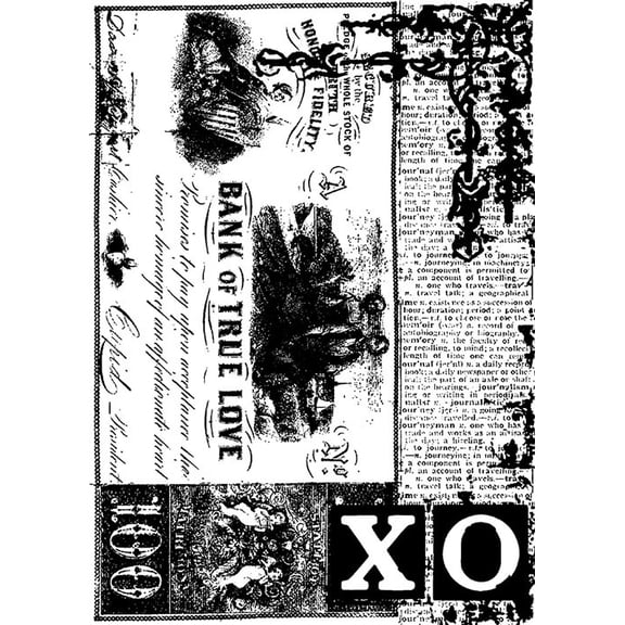 Tim Holtz Cling Rubber Components Stamp-Love