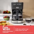 thumbnail image 4 of BLACK+DECKER CAFÉCRAFT 12-Cup Programmable Coffee Maker, Stainless Steel Drip Coffeemaker with Vortex Showerhead Technology, 4 of 13