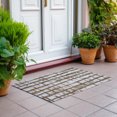 thumbnail image 6 of Addison Rugs Chantille Indoor/Outdoor Transitional Stripes Chocolate Washable Rectangle Rug, 1'8" x 2'6", 6 of 6