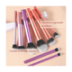 thumbnail image 2 of 11 pzs Brochas De Maquillaje Base Profesional Kit Con Esponja tonos Belug, Rosa, 2 of 5