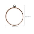 thumbnail image 2 of Round Embroidery Hoop for Cross Stitch 2Pcs Imitation Wood Plastic Circles, 2 of 5