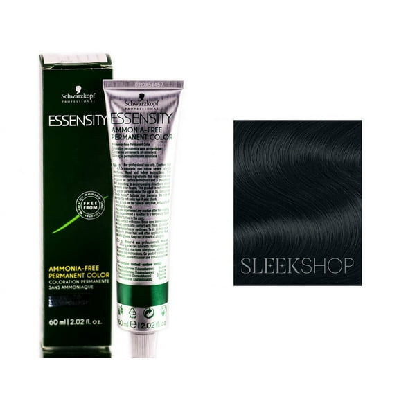 Schwarzkopf Essensity Permanent Haircolor 1-0 Black No Ammonia 2.02 Ounce 60 Milliliters