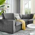 thumbnail image 5 of Sectional Sofa Set, Velvet, Grey Gray, Modern Contemporary Urban Design, Living Lounge Room Hotel Lobby Hospitality, 5 of 10
