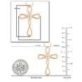 thumbnail image 5 of Dazzlingrock Collection Round White Diamond Infinity Swirl Cross Charm Pendant for Women with 18 Inch Gold Chain (0.21 ctw, Color I-J, Clarity I1-I2) in 14K Rose Gold, 5 of 6